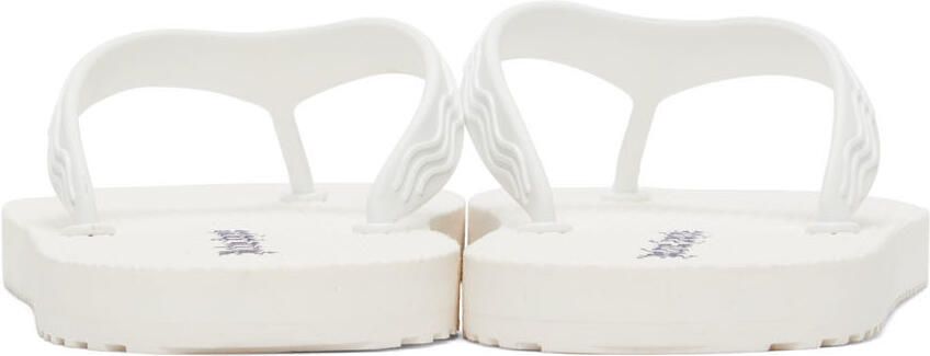 Palm Angels White Flip Flop Sandals