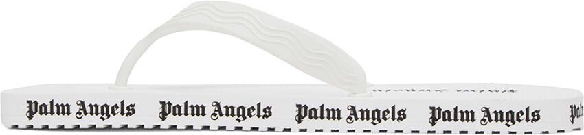 Palm Angels White Logo Sandals - Picture 3