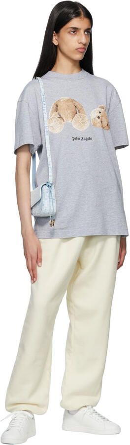 Palm Angels White New Teddy Bear Sneakers - Picture 4