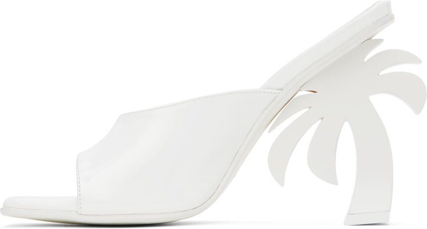 Palm Angels White Palm Beach Heeled Sandals - Picture 3