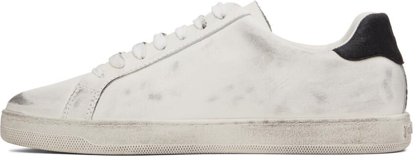 Palm Angels White Palm One Spraypaint Sneakers - Picture 3