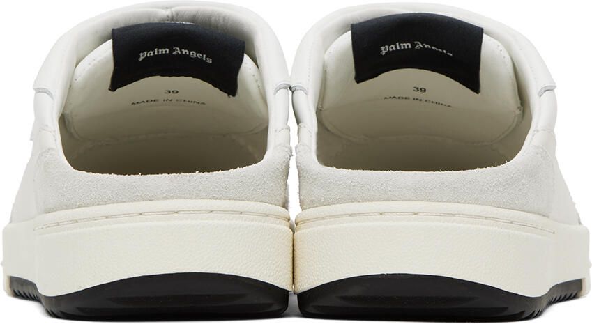 Palm Angels White University Mule Sneakers