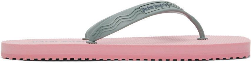 Palm Angels Pink & Blue Flip Flop Sandals