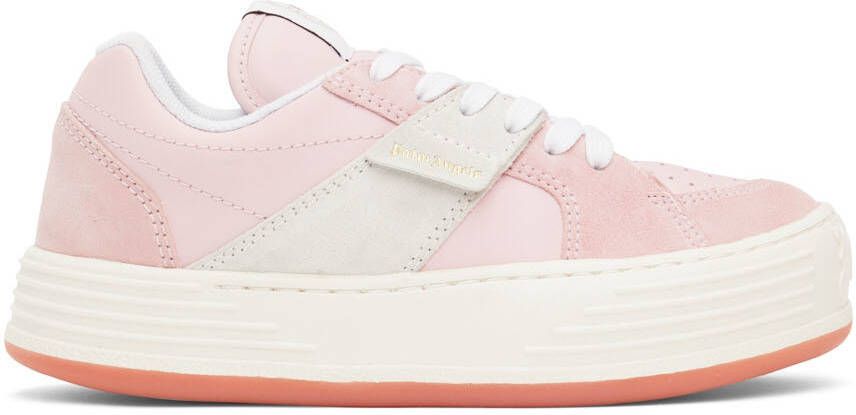 Palm Angels Pink Snow Low-Top Sneakers