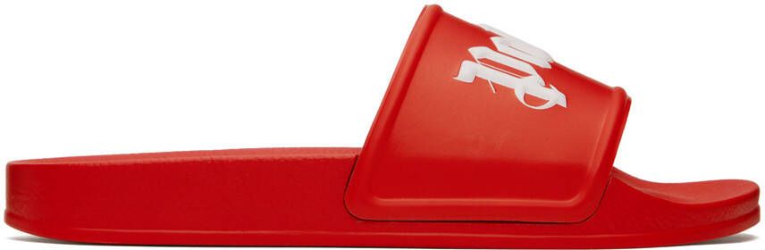 Palm Angels Red Pool Slides