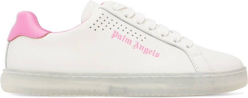 Palm Angels White & Pink Palm One Sneakers - Picture 5