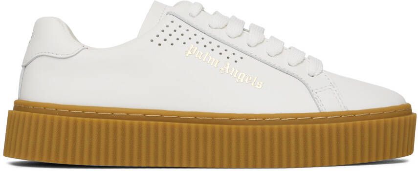 Palm Angels White Palm One Platform Sneakers