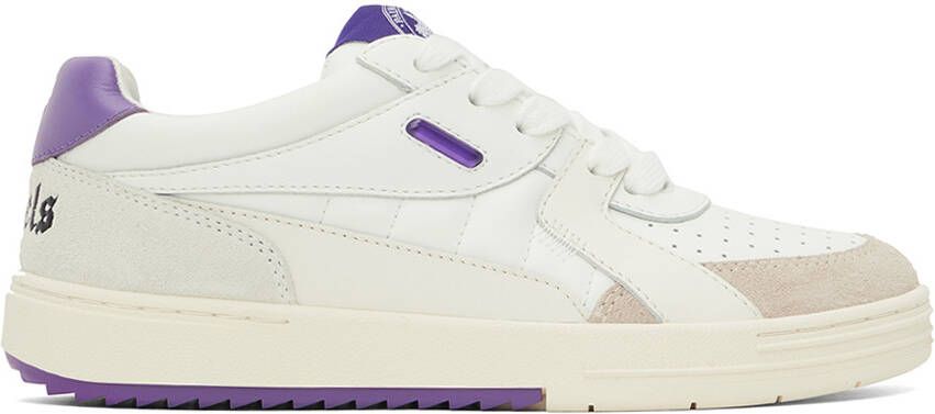 Palm Angels White University Sneakers - Picture 5