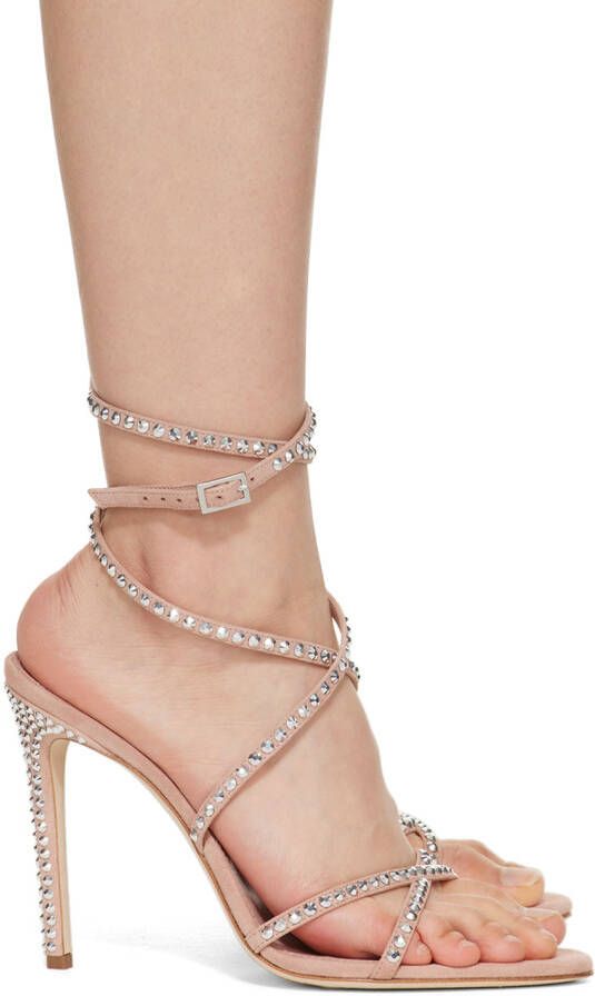 Paris Texas Beige Holly Zoe Heeled Sandals - Picture 3