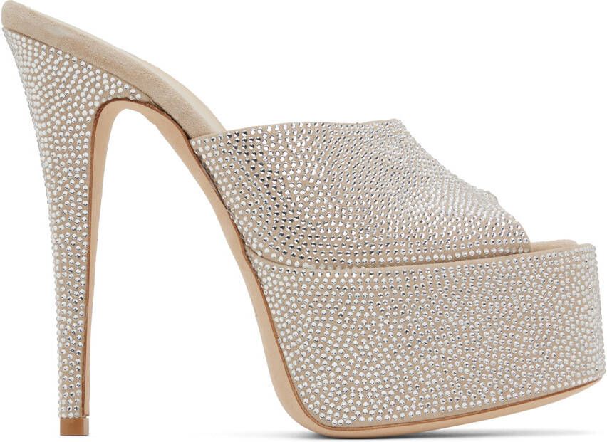 Paris Texas Beige Marina Heeled Sandals