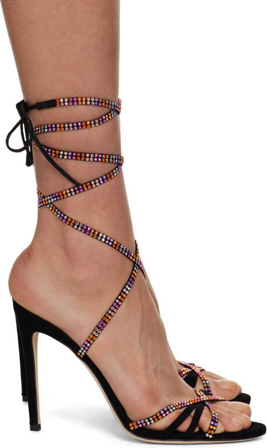 Paris Texas Black Holly Nicole Heeled Sandals - Picture 5