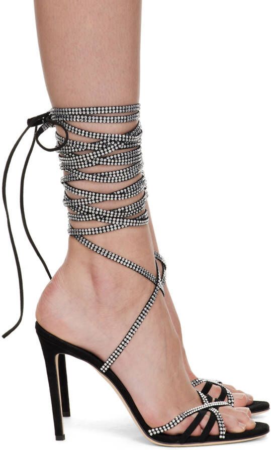 Paris Texas Black Holly Nicole Heeled Sandals - Picture 5