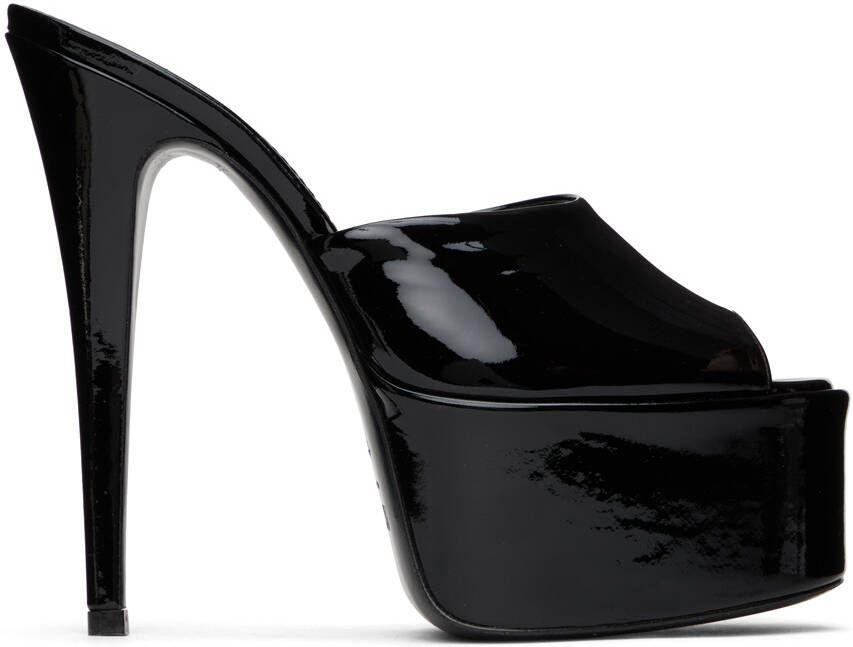 Paris Texas Black Marina Heeled Sandals - Picture 5