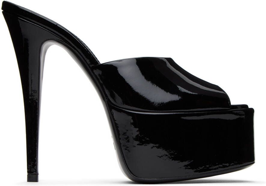 Paris Texas Black Marina Mules - Picture 5