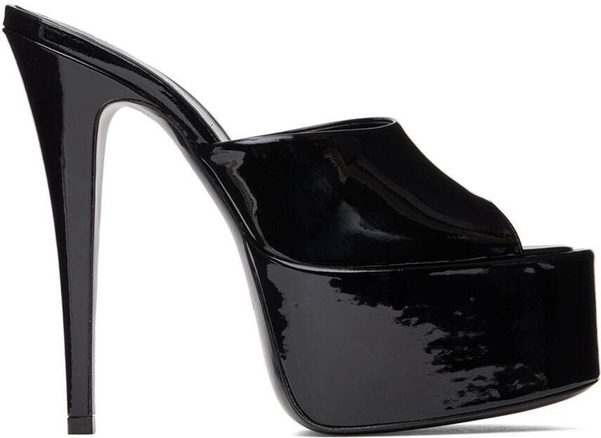 Paris Texas Black Marina Platform Heels - Picture 5