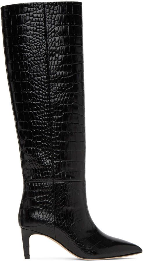Paris Texas Black Stiletto Boots - Picture 2