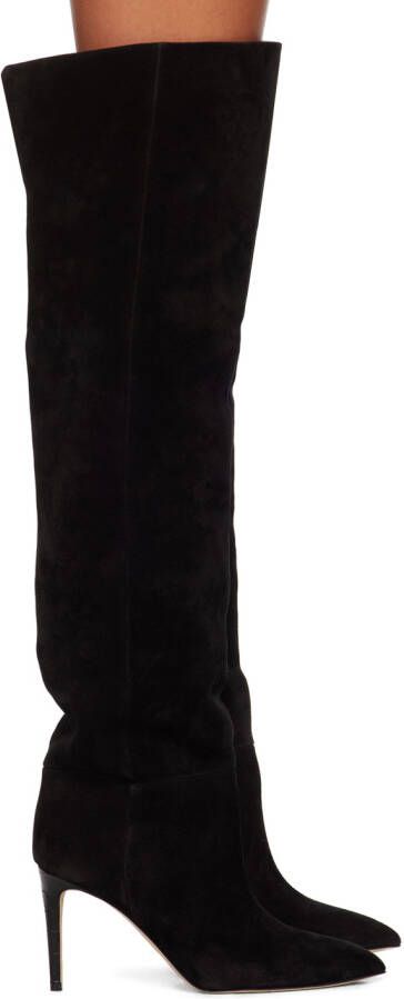 Paris Texas Black Stiletto Boots - Picture 5