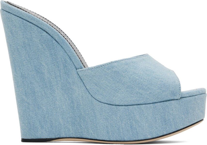 Paris Texas Blue Olga Heeled Sandals - Picture 5