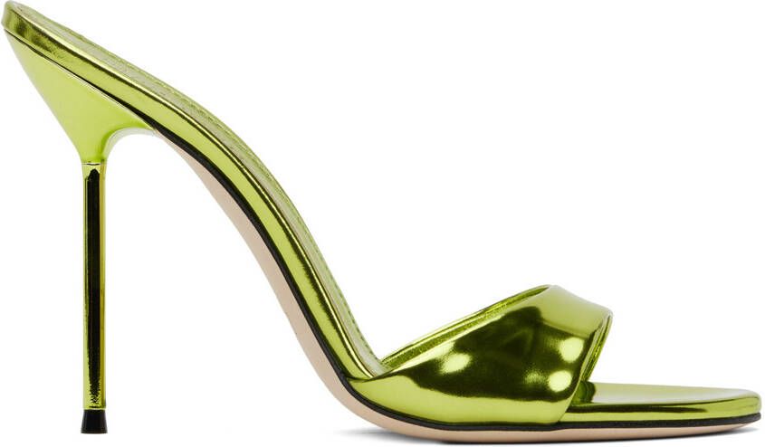 Paris Texas Green Lidia Mules - Picture 5