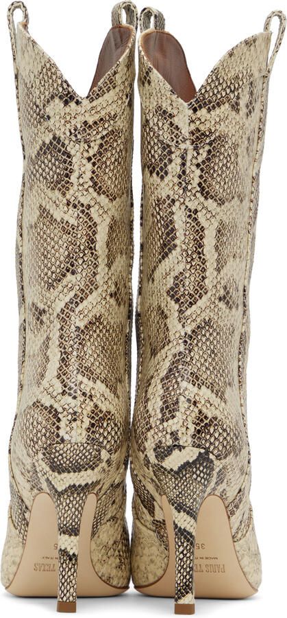 Paris Texas Beige & Brown Paloma Boots - Picture 3