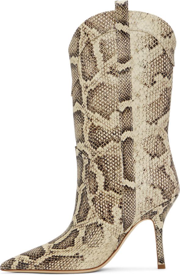 Paris Texas Beige & Brown Paloma Boots