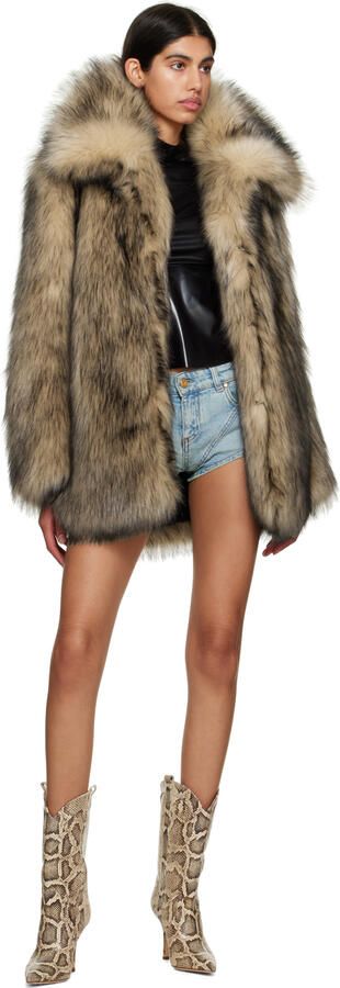 Paris Texas Beige & Brown Paloma Boots - Picture 4