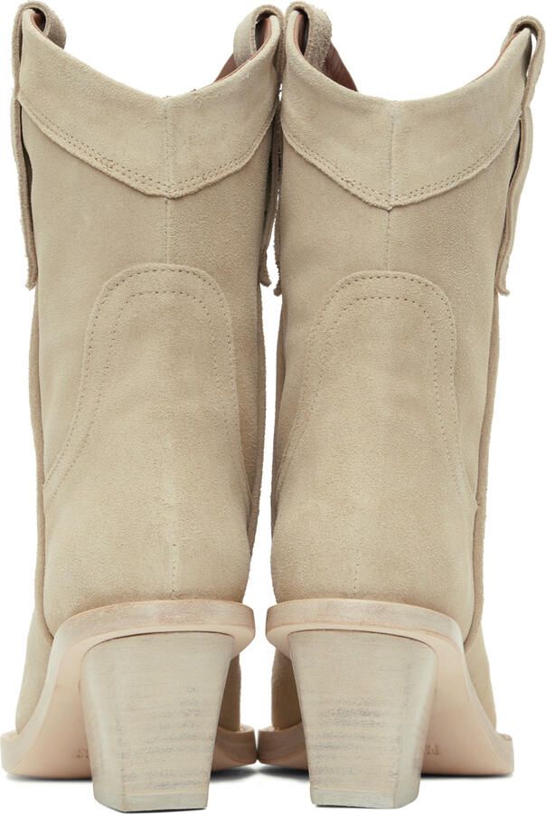 Paris Texas Beige Dakota Ankle Boots - Picture 3