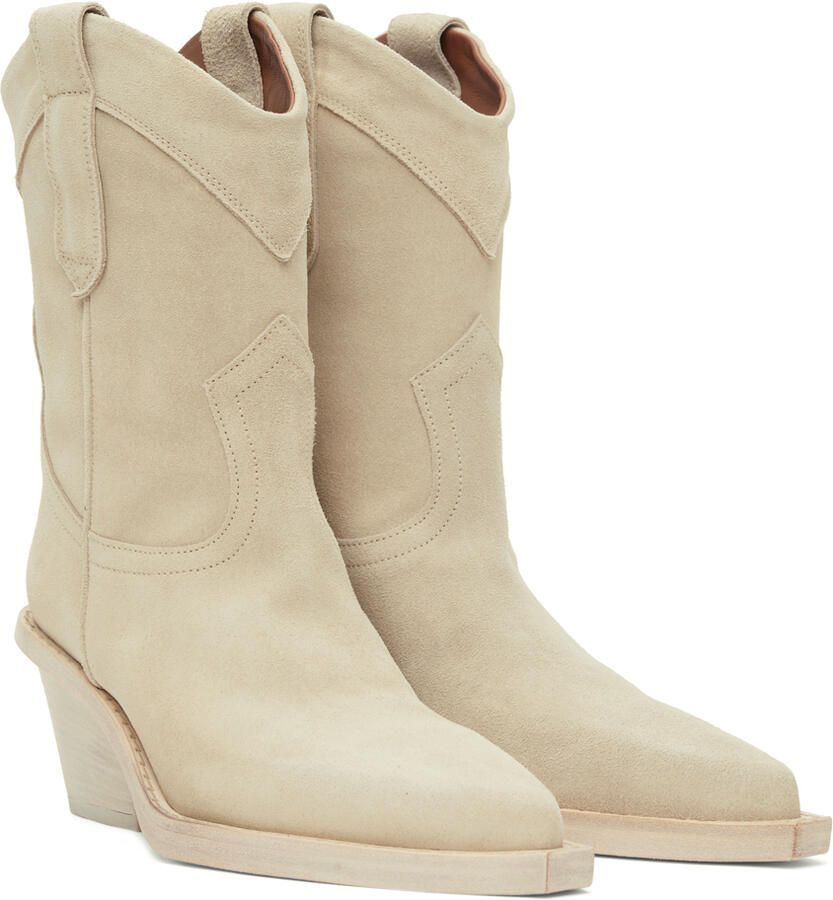 Paris Texas Beige Dakota Ankle Boots
