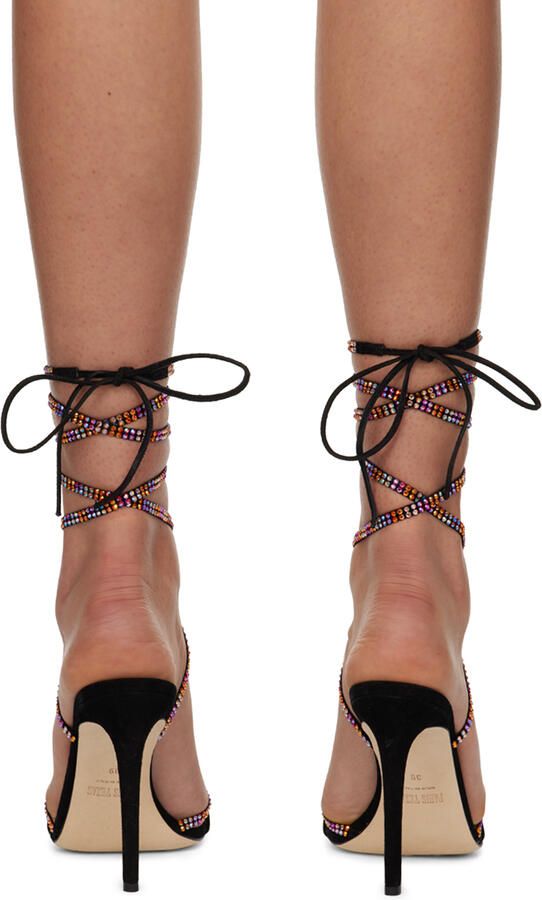 Paris Texas Black Holly Nicole Heeled Sandals