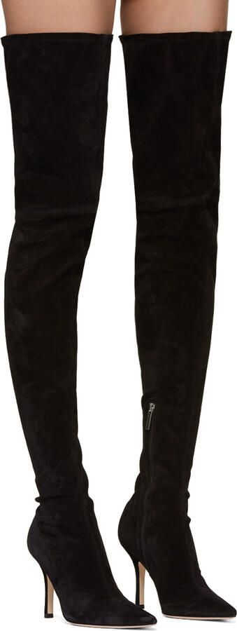 Paris Texas Black Mama Tall Boots - Picture 2