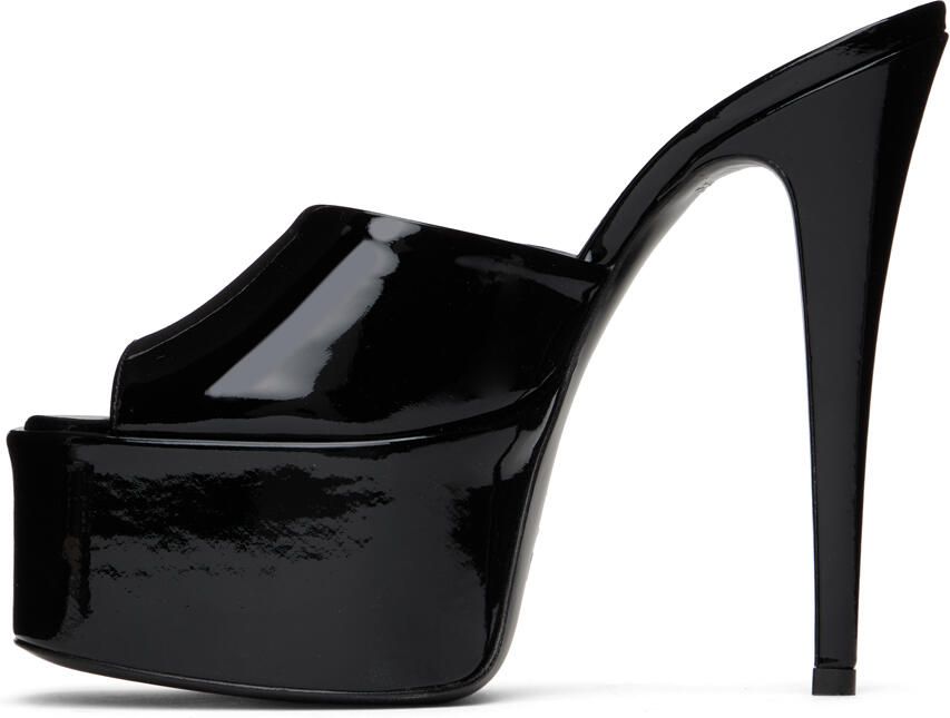 Paris Texas Black Marina Heeled Sandals - Picture 3