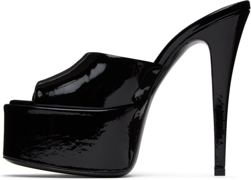 Paris Texas Black Marina Mules - Picture 3
