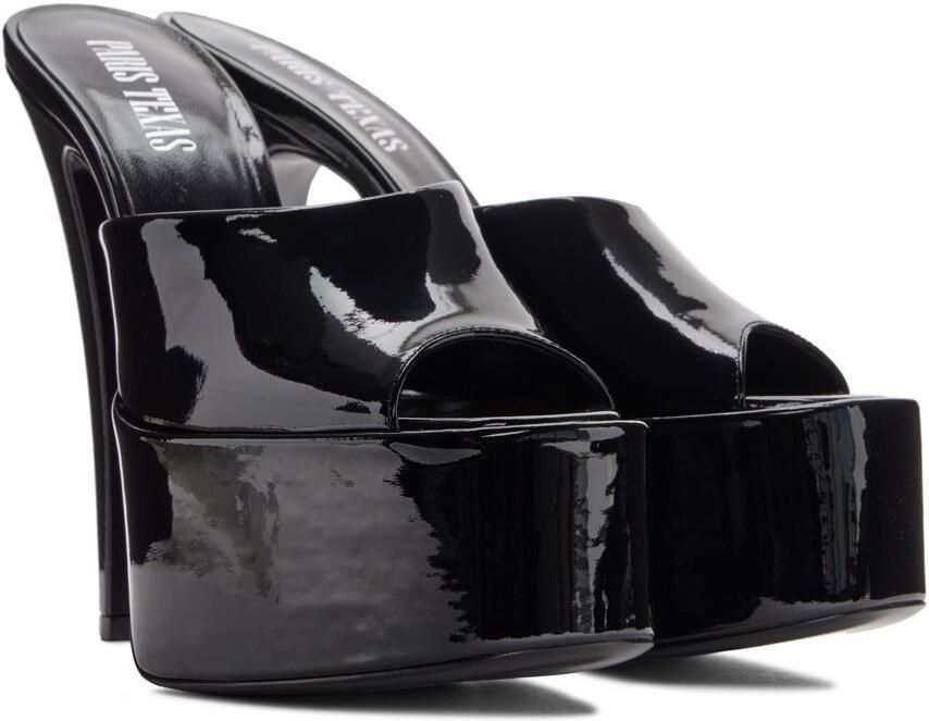 Paris Texas Black Marina Platform Heels - Picture 2