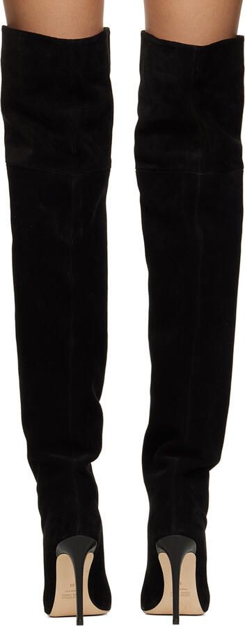 Paris Texas Black Pointed Tall Boots