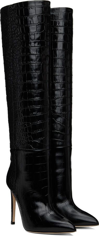 Paris Texas Black Stiletto Boots - Picture 2
