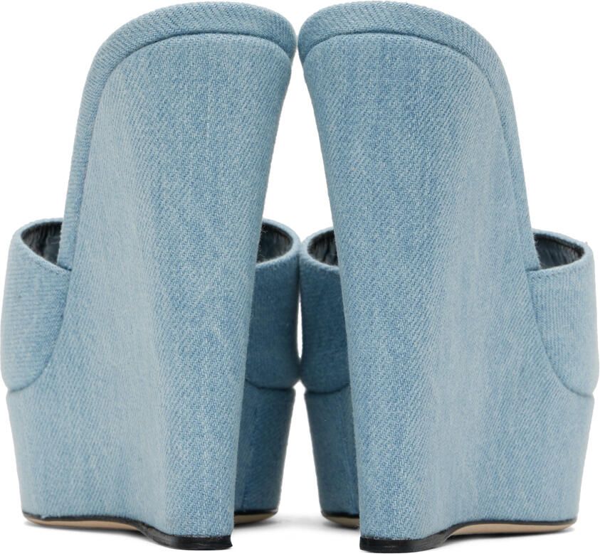 Paris Texas Blue Olga Heeled Sandals
