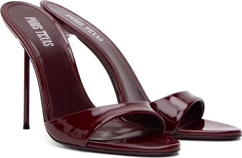 Paris Texas Burgundy Lidia Heeled Sandals - Picture 2