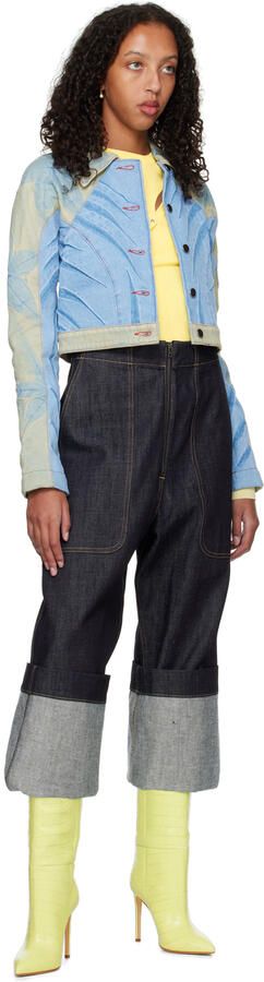 Paris Texas Green Croc-Effect Tall Boots - Picture 4