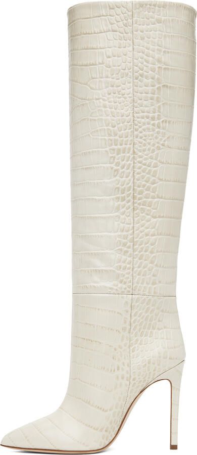 Paris Texas Off-White Stiletto Boots - Picture 3