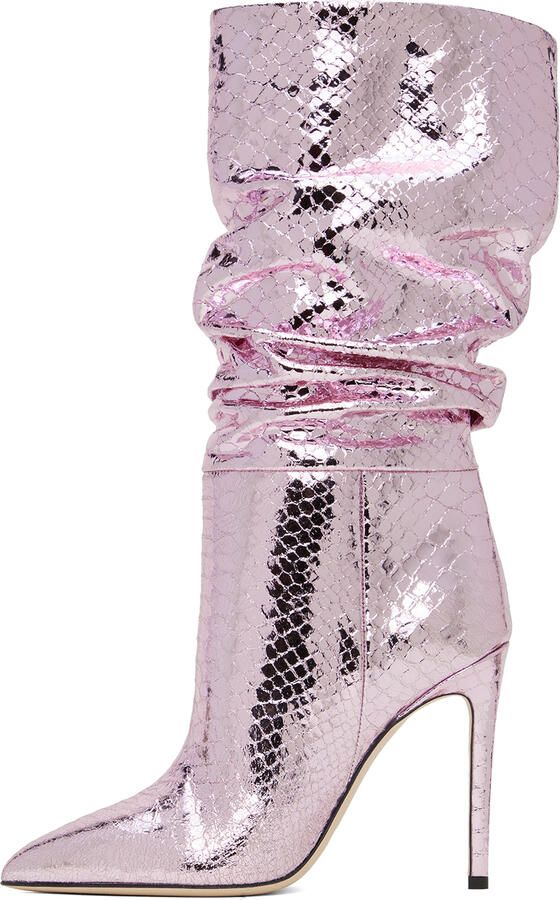 Paris Texas Pink Slouchy Boots - Picture 3