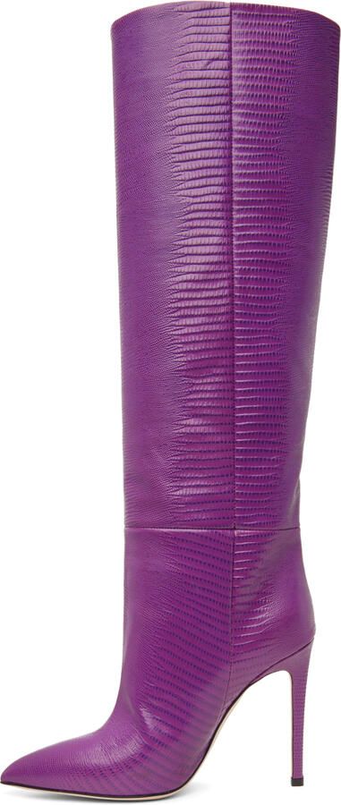 Paris Texas Purple Stiletto Boots - Picture 3