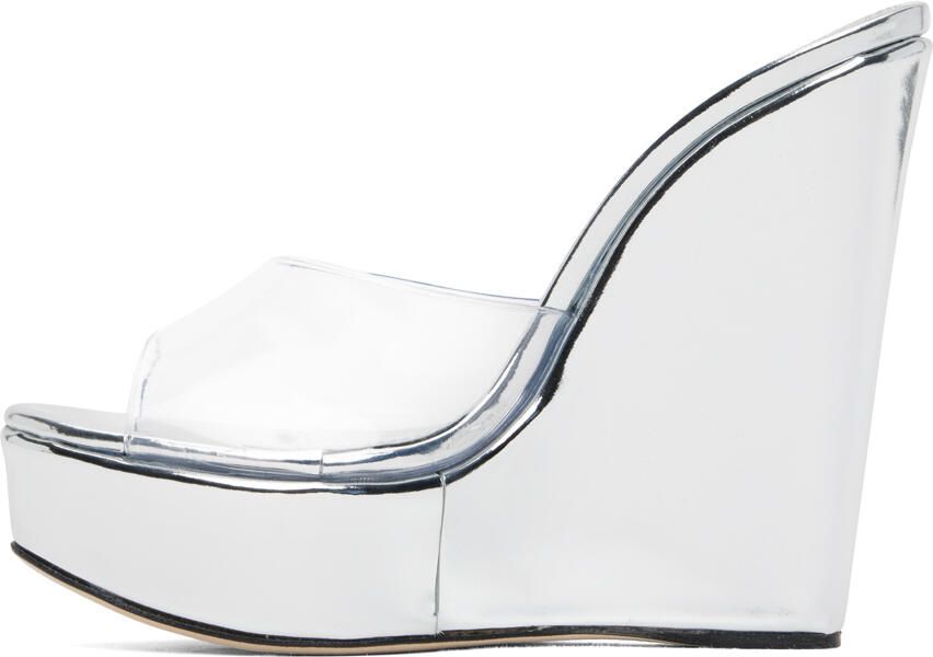 Paris Texas Silver Olga Heeled Sandals - Picture 3