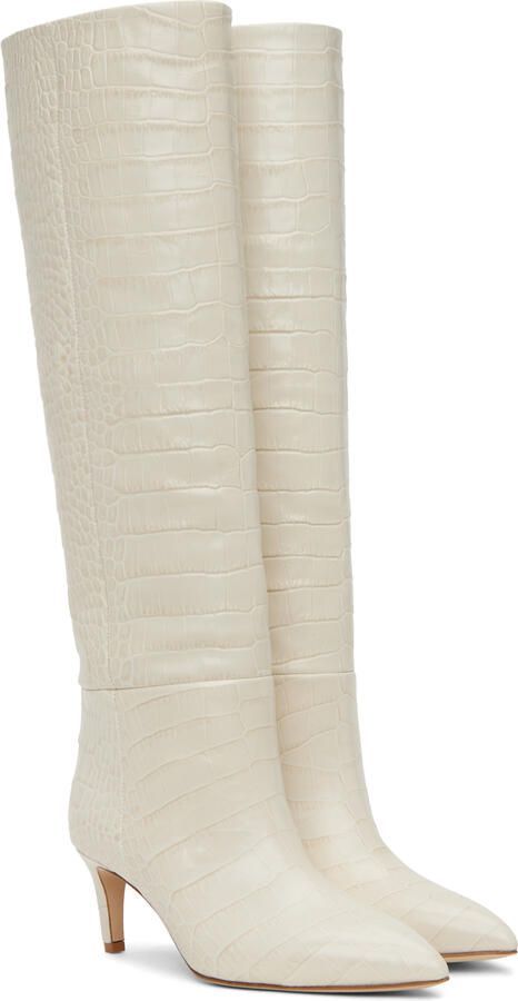 Paris Texas White Stiletto Boots - Picture 3