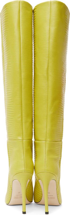 Paris Texas Yellow Stiletto Boots - Picture 5