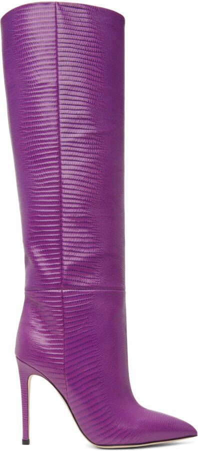 Paris Texas Purple Stiletto Boots - Picture 2