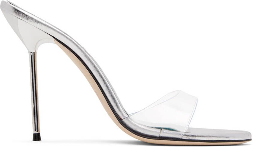 Paris Texas Silver Lidia Heeled Sandals - Picture 5