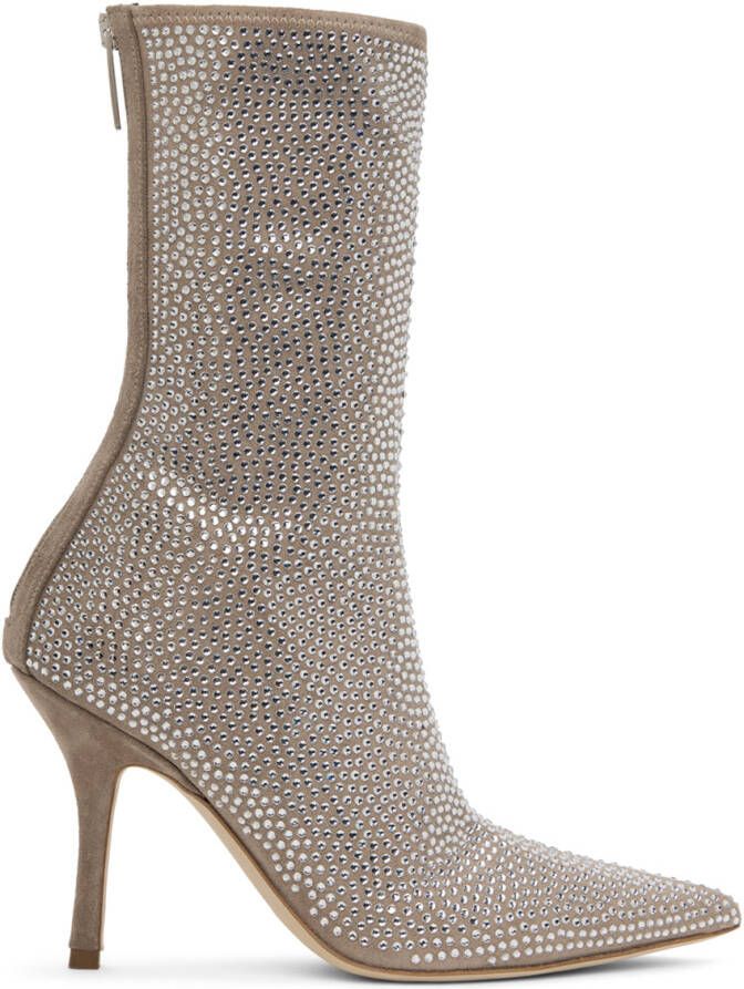 Paris Texas Taupe Holly Mama Boots - Picture 2