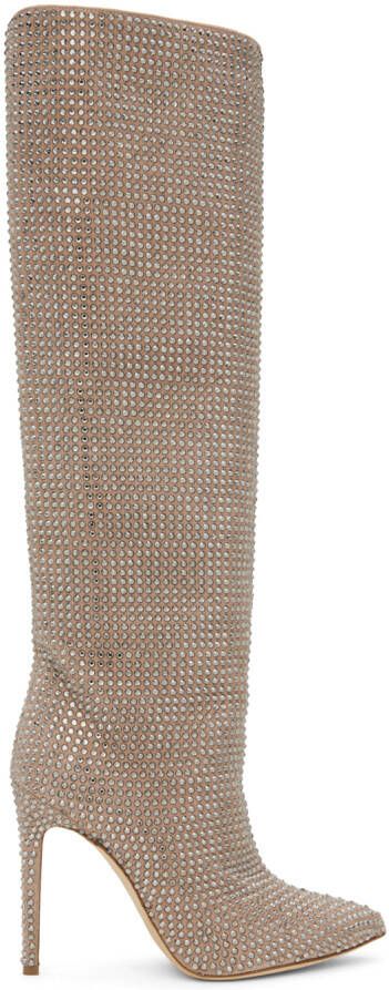 Paris Texas Taupe Holly Tall Boots - Picture 5