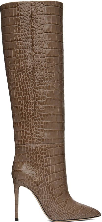 Paris Texas Taupe Stiletto Boots