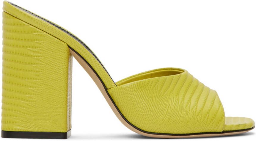 Paris Texas Yellow Anja Mules - Picture 5